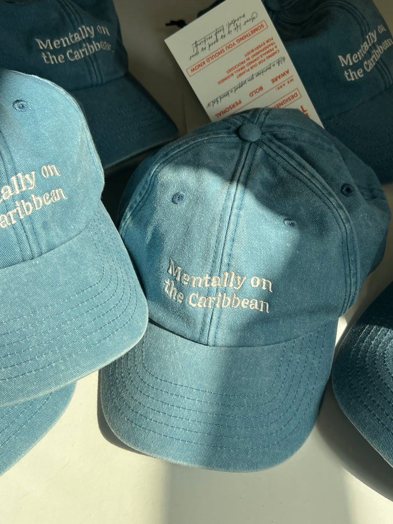 Mentally on the Caribbean cap denim blue (7682771714287)