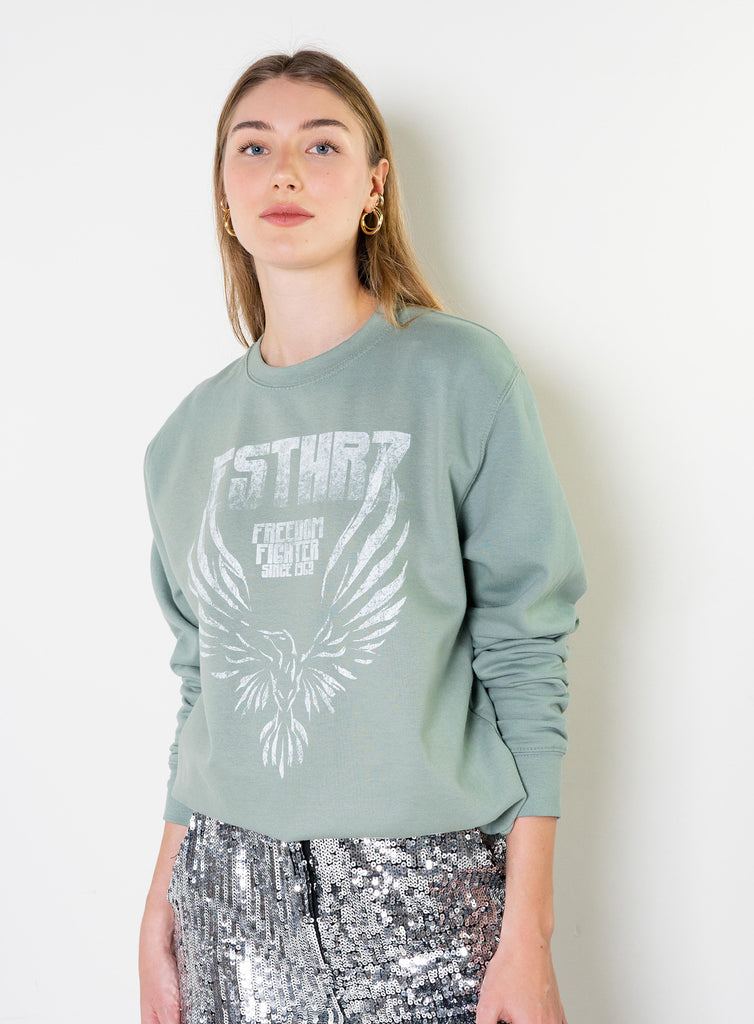 Freedom fighter sweater mint (7565550158063)