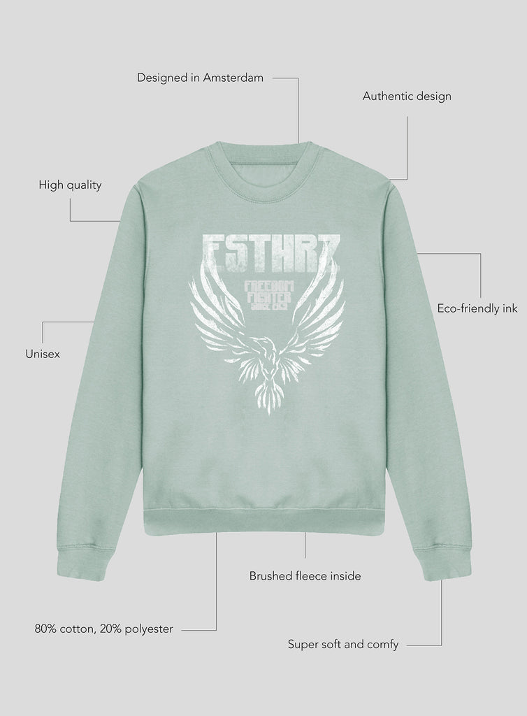 Freedom fighter sweater mint (7565550158063)